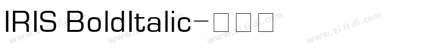 IRIS BoldItalic字体转换